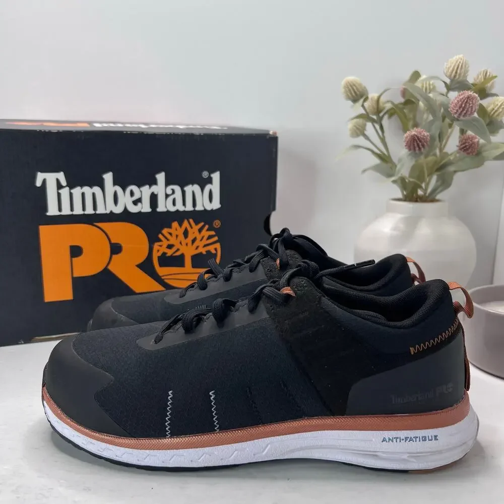 Timberland PRO Overdrive Composite Safety Toe Sneaker Black Women 8.5 Tried On